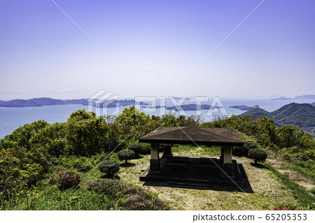 岡山縣Kasaoka市，Kasaoka島內海，從幻影彩虹看 65205353