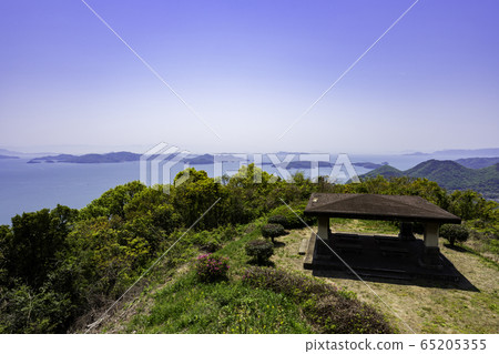 岡山縣Kasaoka市,Kasaoka島內海,從幻影彩虹看 岡山縣Kasaoka市,Kasaoka島內海,從幻影彩虹看 65205355