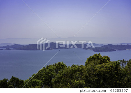 Seto Inland Sea, Kasaoka Islands, View from Phantom Rainbow Kita Kitajima, Kasaoka City, Okayama Prefecture Seto Inland Sea, Kasaoka Islands, View from Phantom Rainbow Kita Kitajima, Kasaoka City, Okayama Prefecture 65205397
