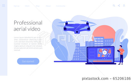 Aerial videography concept landing page Aerial videography concept landing page 65206186