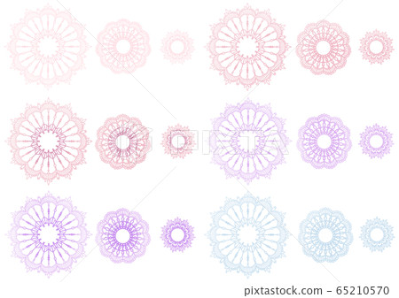 Lace illustration material Lace illustration material 65210570