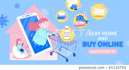 Shopping online while quarantine 65210756
