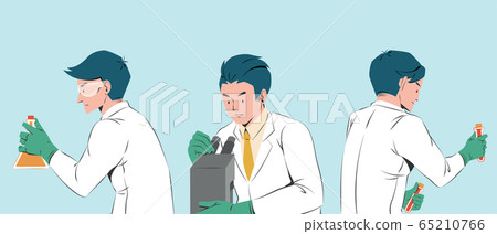 Set of medical scientists Set of medical scientists 65210766