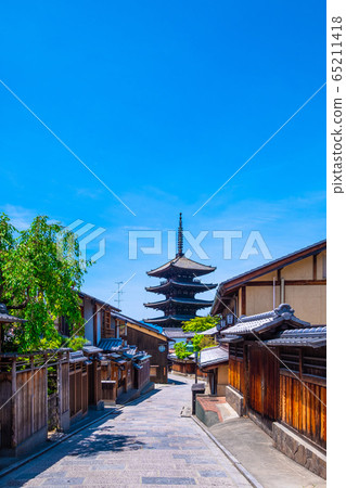 八坂寶塔和京都市容 65211418