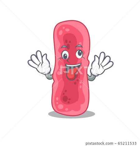 A cartoon design of shigella sonnei having a crazy face A cartoon design of shigella sonnei having a crazy face 65211533