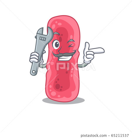 A picture of shigella sonnei mechanic mascot design concept A picture of shigella sonnei mechanic mascot design concept 65211537