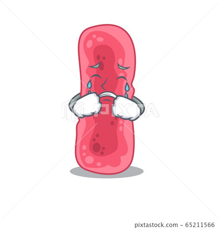 Cartoon character design of shigella sonnei with a crying face Cartoon character design of shigella sonnei with a crying face 65211566