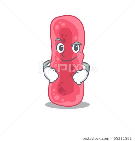 A mascot design of shigella sonnei having confident gesture 65211591