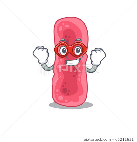 A cartoon character of shigella sonnei performed as a Super hero 65211631