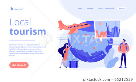 Inside country traveling concept landing page. Inside country traveling concept landing page. 65212539