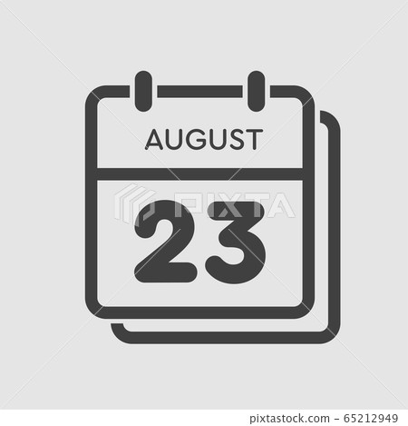 Calendar icon day 23 August, date days of the year - Stock Illustration ...