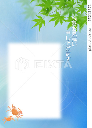 Residing in the summer heat-sawa crab 65213871