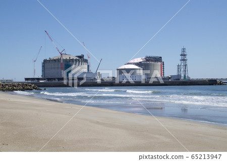 Hitachi LNG terminal gas tank Hitachi LNG terminal gas tank 65213947