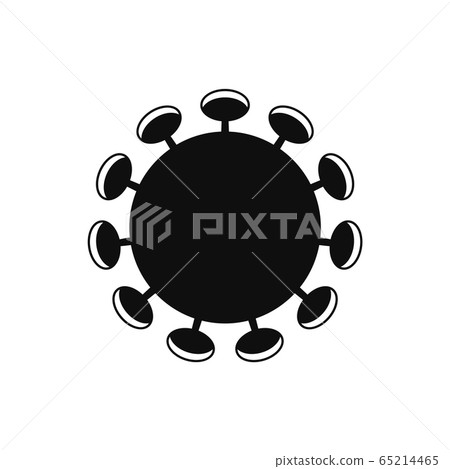 Isolated coronavirus icon. Contemporary sign of Isolated coronavirus icon. Contemporary sign of 65214465