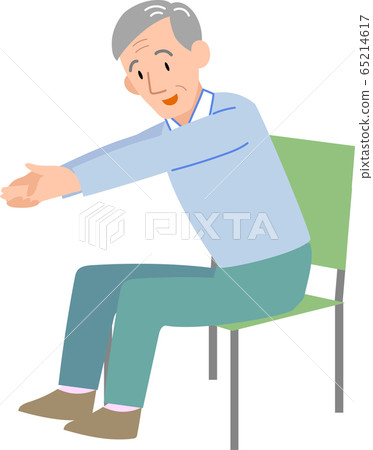 Senior men exercising Senior men exercising 65214617