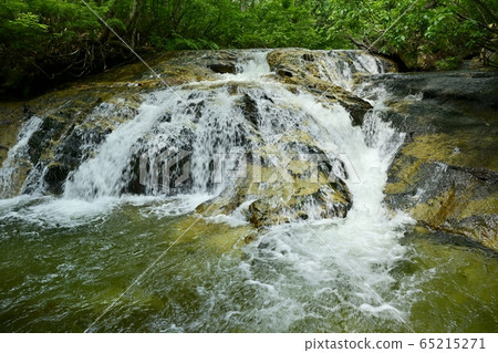 Fujihachi Waterfall in Minamiaizu Showa Village 65215271