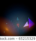 Design abstract triangle space background 65215329