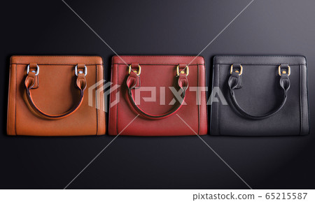 Bags of fashion items in various colors 65215587