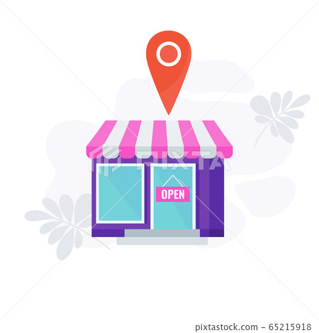 Place Store Infographics Pictogram Four 4 Ps Stock Illustration