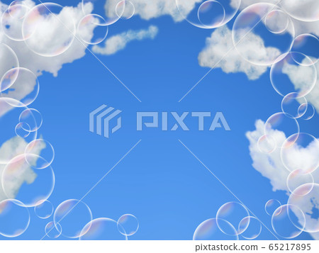 Soap bubbles and blue sky soap bubbles Soap bubbles and blue sky soap bubbles 65217895