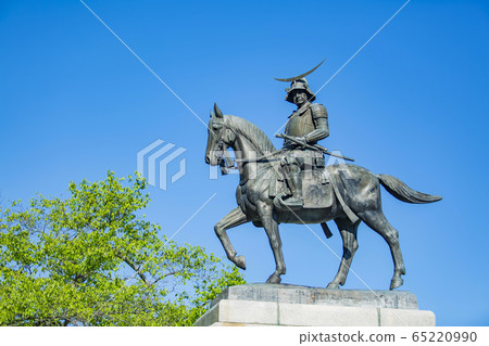 Date Masamune Equestrian Statue Aoba Castle Cape Sendai City Date Masamune Equestrian Statue Aoba Castle Cape Sendai City 65220990