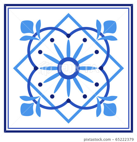 Azulejos portuguese traditional ornamental tile Azulejos portuguese traditional ornamental tile 65222379