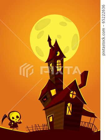 View Background Halloween Haunted House Cartoon Images