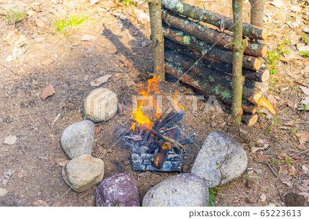 Bushcraft材料篝火晚會 65223613