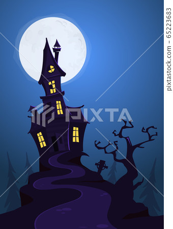 halloween haunted house background images