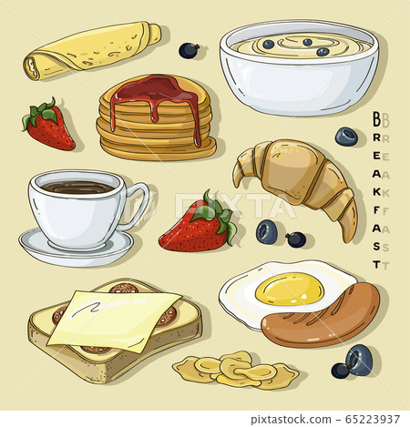 Classic delicous breakfast collection set 65223937