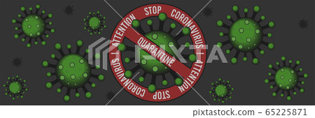 Illustrations concept, stop virus. Vector illustrate. 65225871