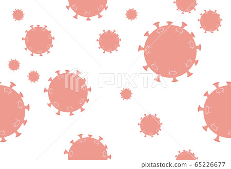 Covid-19 Coronavirus vector seamless pattern - Stock Illustration ...