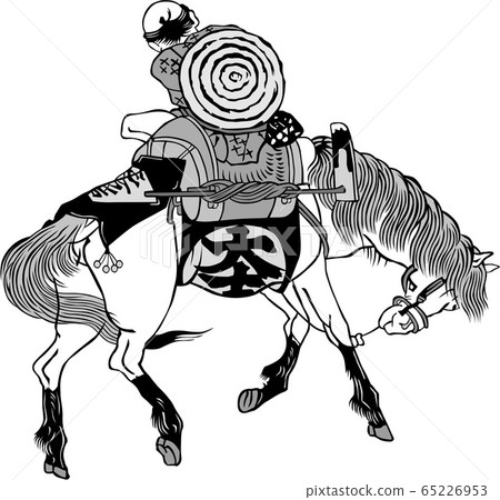 Ukiyoe Townsman 154 Black and White Ukiyoe Townsman 154 Black and White 65226953