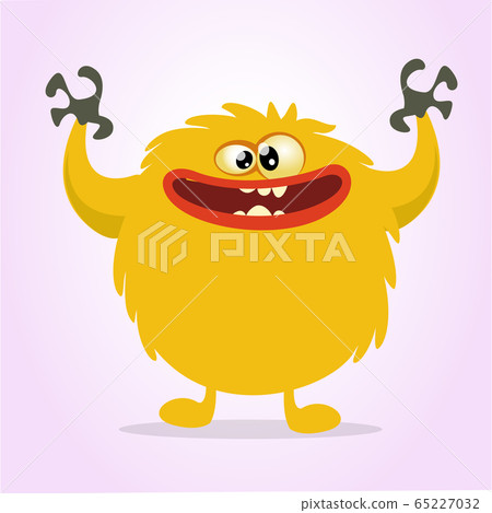 Funny cartoon monster. Vector illustration Funny cartoon monster. Vector illustration 65227032