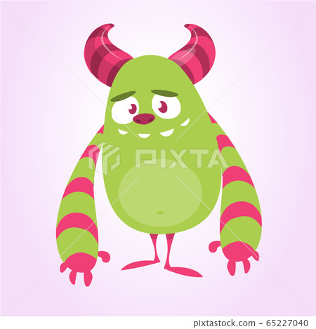 Funny cartoon monster. Vector illustration Funny cartoon monster. Vector illustration 65227040