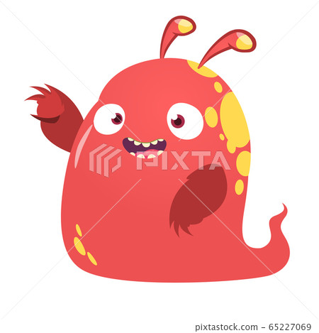 Funny cartoon monster. Vector illustration 65227069