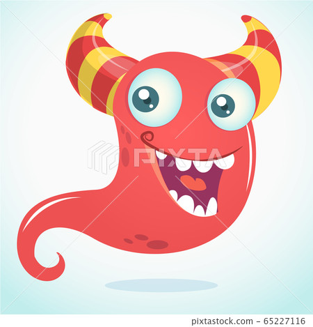Funny cartoon monster. Vector illustration Funny cartoon monster. Vector illustration 65227116