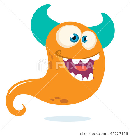 Funny cartoon monster. Vector illustration Funny cartoon monster. Vector illustration 65227126