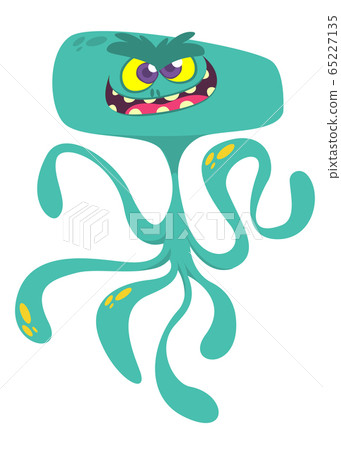 Funny cartoon monster. Vector illustration 65227135