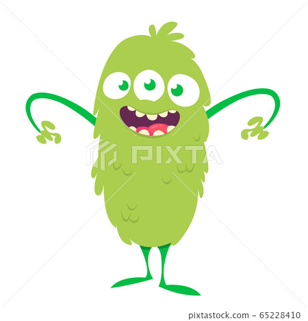 Funny cartoon monster. Vector illustration 65228410