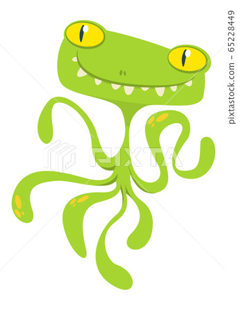 Funny cartoon monster. Vector illustration Funny cartoon monster. Vector illustration 65228449