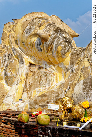 Reclining Buddha at Wat Lokayasutharam Temple in Reclining Buddha at Wat Lokayasutharam Temple in 65228528