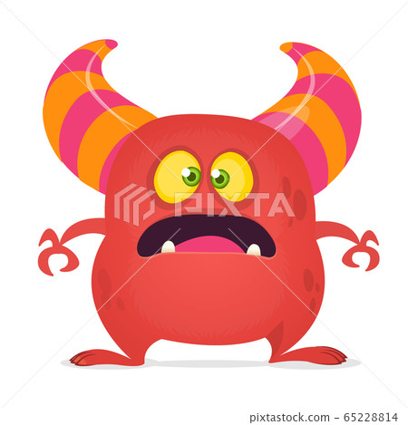Funny cartoon monster. Vector illustration 65228814