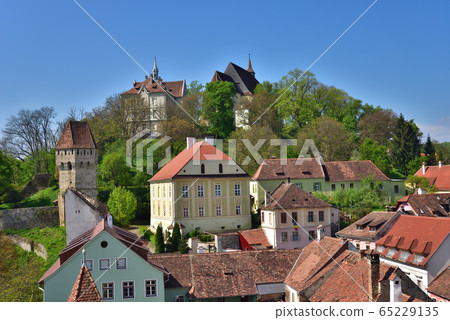 Sighisoara cityscape 3 (view from the clock tower) 65229135