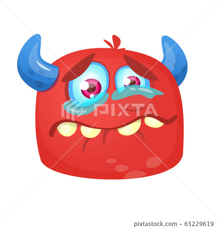 Funny cartoon monster. Vector illustration Funny cartoon monster. Vector illustration 65229619