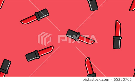 texture seamless pattern red lipstick on 65230765