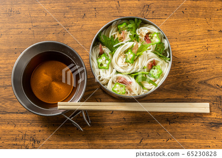 Japanese cuisine noodles and sushi 65230828
