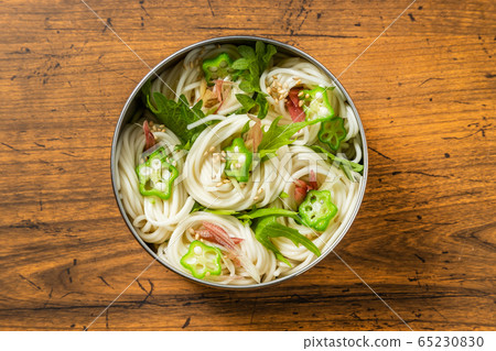 Japanese cuisine noodles and sushi 65230830