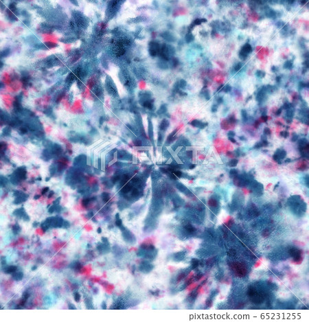 Tie dye shibori seamless pattern. Watercolour abstract texture. Tie dye shibori seamless pattern. Watercolour abstract texture. 65231255