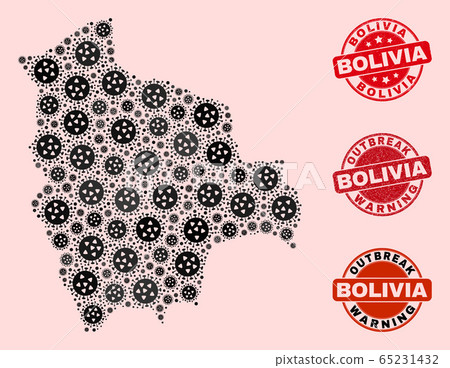 Virus Composition of Mosaic Bolivia Map and Distress Seals Virus Composition of Mosaic Bolivia Map and Distress Seals 65231432